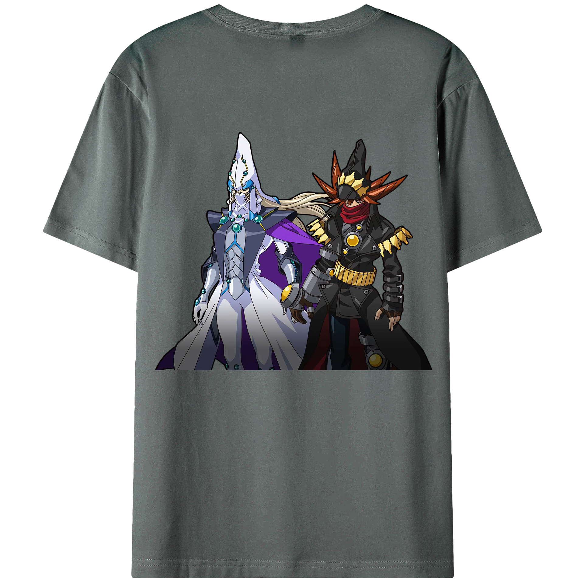 （画像用） 遊☆戯☆王 Yu-Gi-Oh! 綿100％ メンズ半袖Tシャツ（バックプリント） 通気性